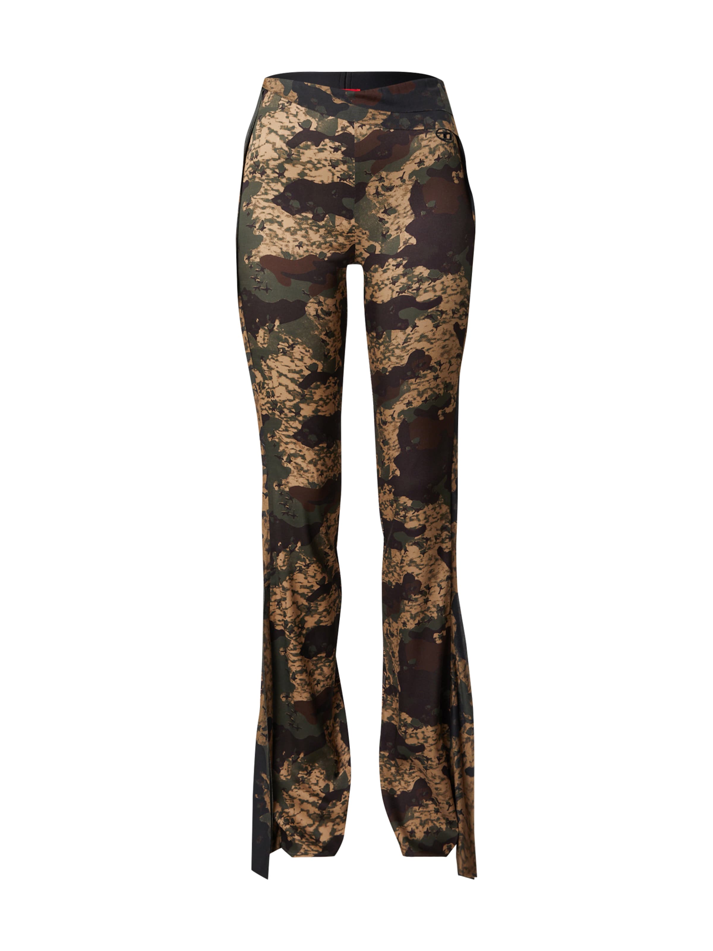 DIESEL Flared Broek &#x27;P-AFFAL&#x27; in Groen: voorkant