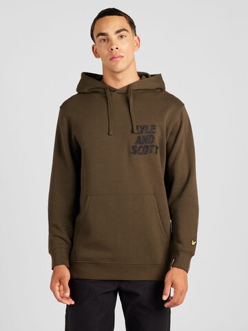 Lyle & Scott Sweatshirt in Green: front