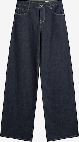 Bershka Wide Leg Farkut värissä sininen: etupuoli