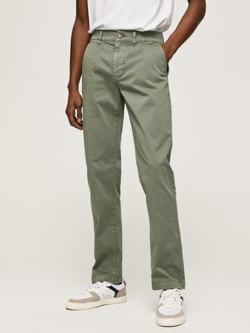 Regular Pantalon chino 'Sloane' Pepe Jeans en vert : devant