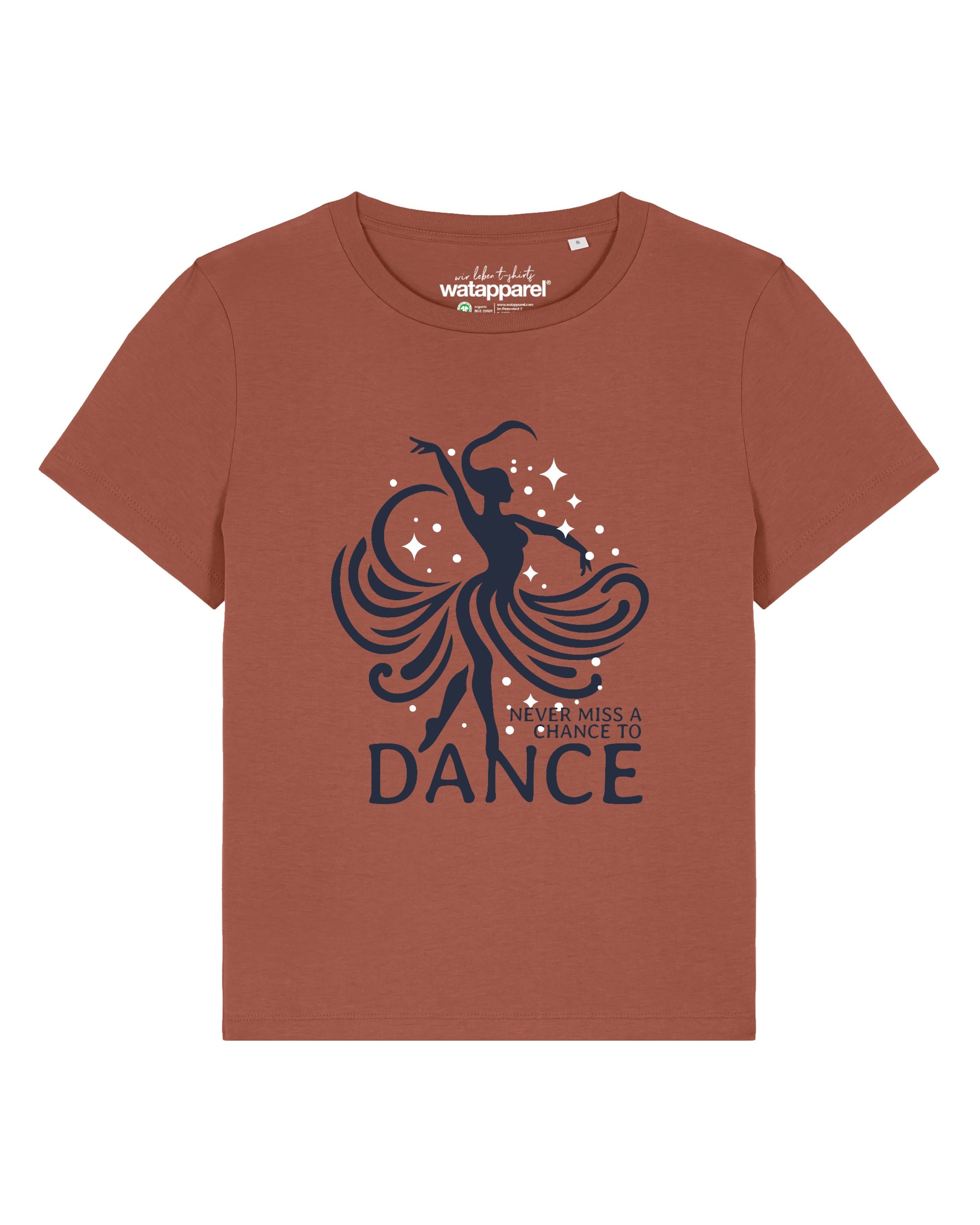 Watapparel Shirt 'Chance to dance' in Rood: voorkant