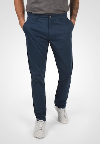 !Solid Regular Chino 'Raul' in Blauw: voorkant