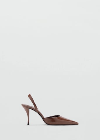 MANGO Slingback Pumps in Brown