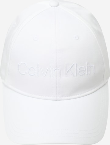 Casquette Calvin Klein en blanc : devant