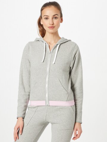 Calvin Klein Underwear Regular Zip-Up Hoodie in Grey: front