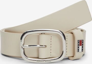 Ceinture Tommy Jeans en beige : devant