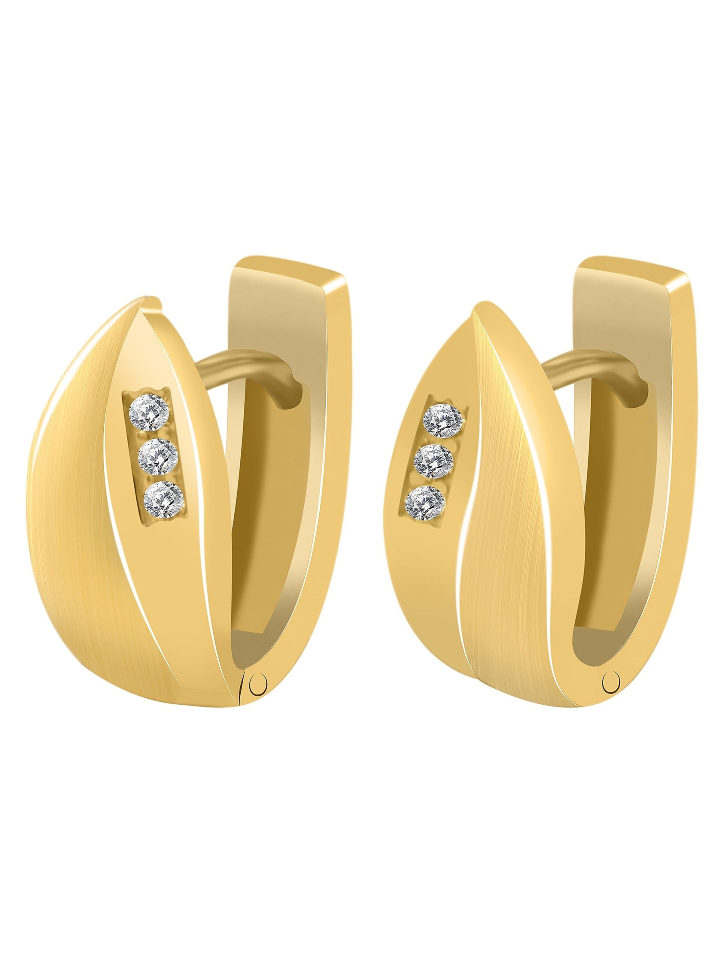 Akzent Earrings '"Edisa" aus 925 Sterlingsilber, rhodiniert, langlebig' in Gold