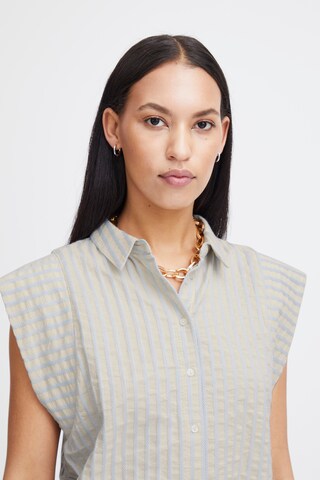 ICHI Blouse 'KADAYA' in Beige