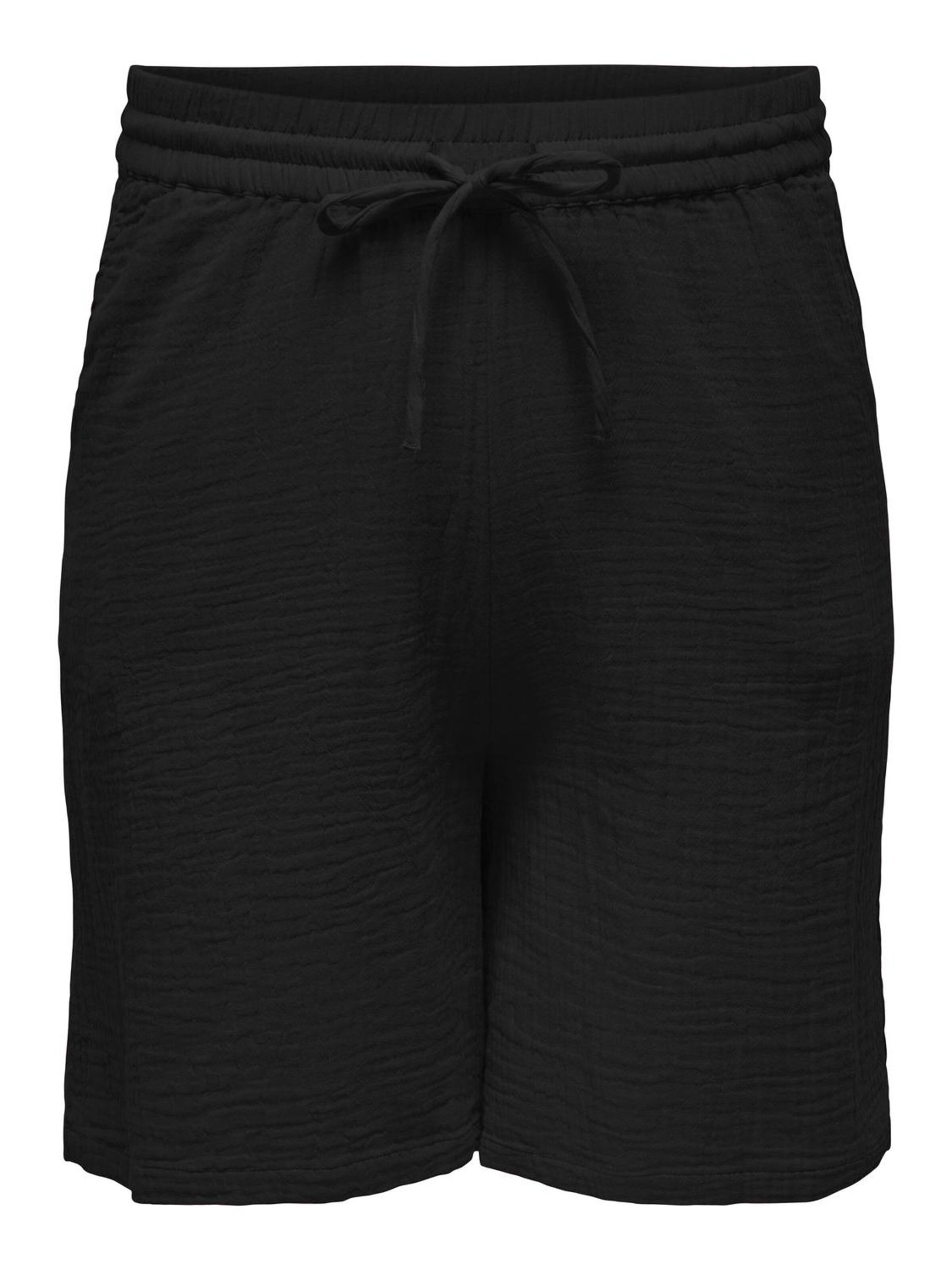 ONLY Carmakoma - Loosefit Pantalón en negro: frente