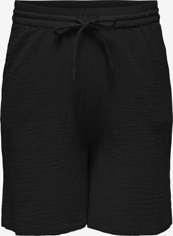 Regular Pantalon ONLY Carmakoma en noir : devant