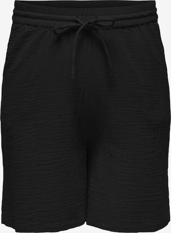 Regular Pantalon ONLY Carmakoma en noir : devant