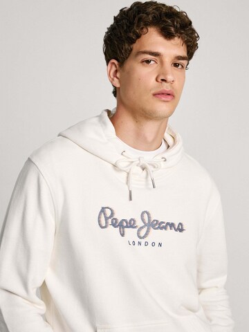 Pepe Jeans Sweatshirt ' SAUL' in Wit