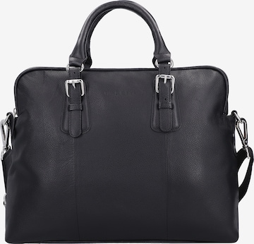 bugatti Document Bag in Black: front