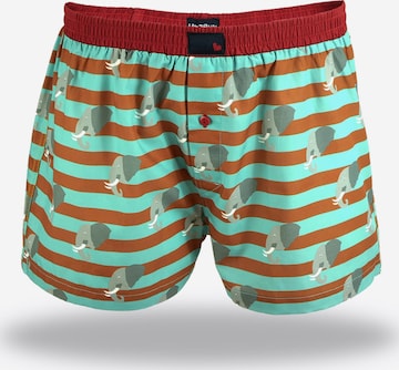 UNABUX Boxer shorts ' Prints ' in Brown: front