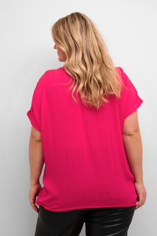 KAFFE CURVE Bluse 'Ami' in Pink