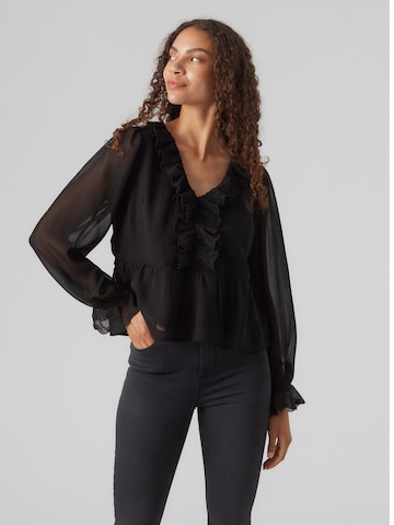 VERO MODA - Blusa 'NOLA' em preto: frente