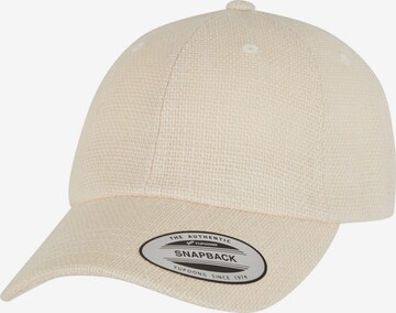 Cappello da baseball di Flexfit in bianco: frontale