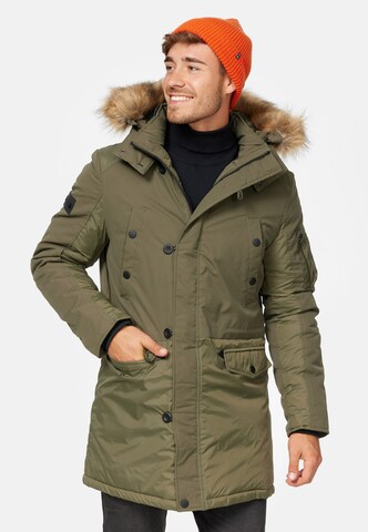 Parka d’hiver 'Jarl' INDICODE JEANS en vert