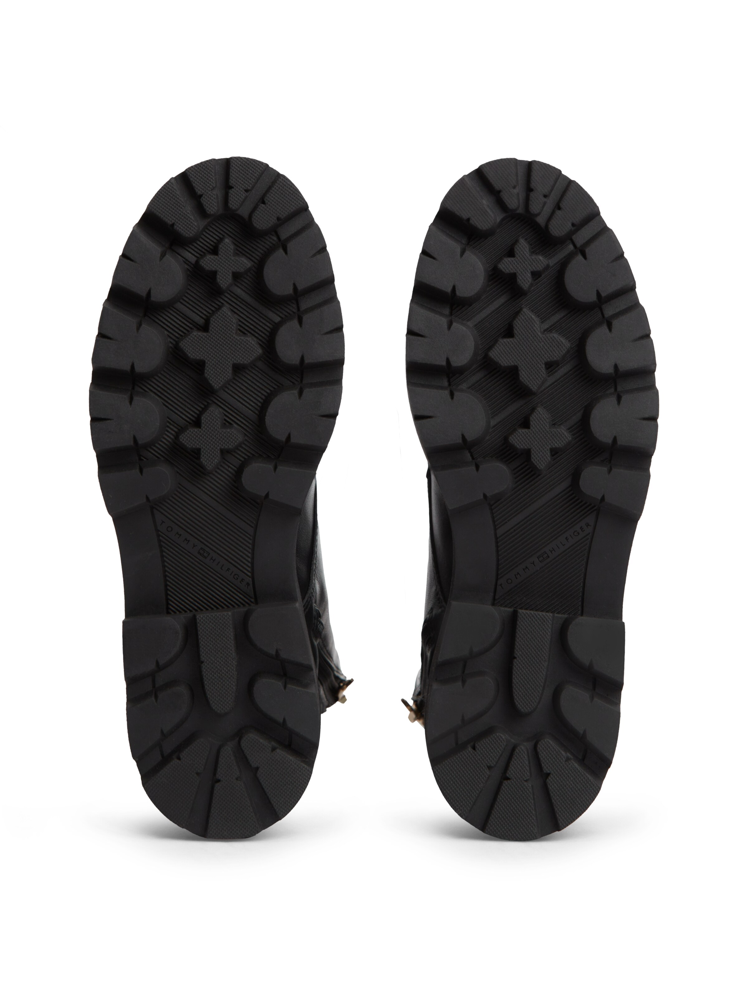 TOMMY HILFIGER Schnürstiefelette in Schwarz