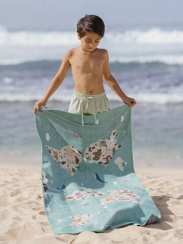 Serviette de plage 'Animal Map' woodsandwaves en mélange de couleurs