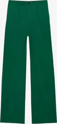 Pull&Bear Kalhoty s puky – zelená: přední strana