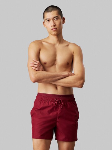 Calvin Klein Swimwear Swimming shorts 'Meta Legacy' in Red: front