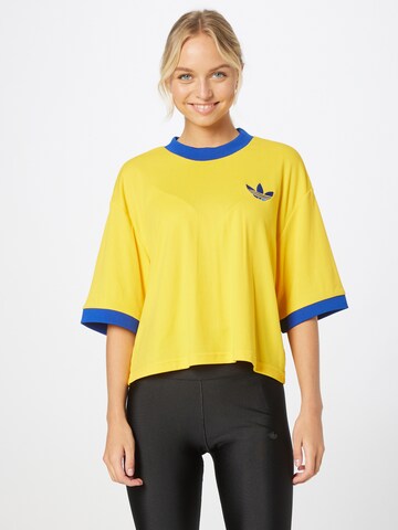 ADIDAS ORIGINALS Тениска 'Adicolor 70S ' в жълто: отпред