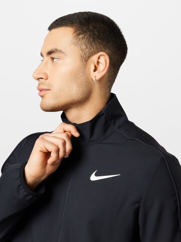 NIKE Sports sweat jacket in Black