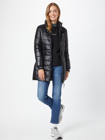 Calvin Klein Between-Seasons Coat 'Sorona' in Black