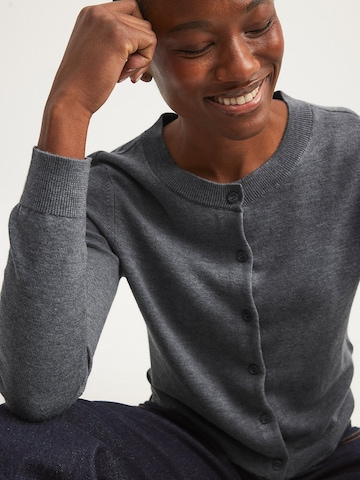 NA-KD Knit Cardigan in Grey: front
