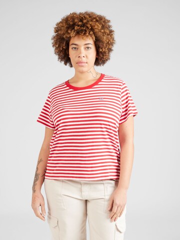 Levi's® Plus Póló 'PL The Perfect Tee' - piros: elől