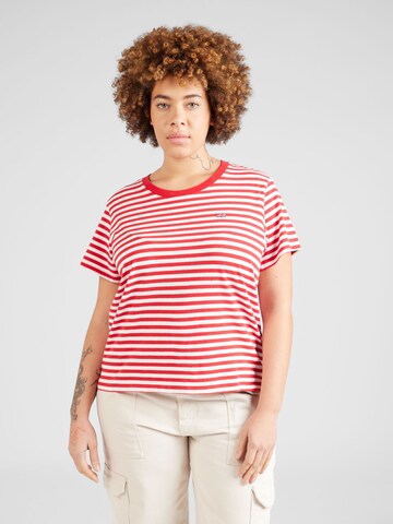 Levi's® Plus T-shirt 'PL The Perfect Tee' i röd: framsida