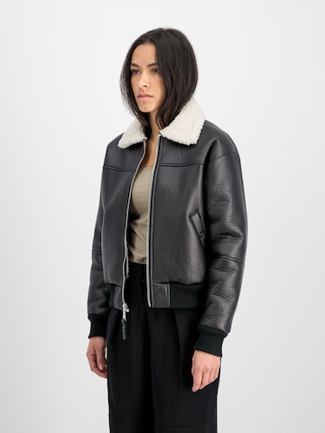 Veste d’hiver ALPHA INDUSTRIES en noir : devant