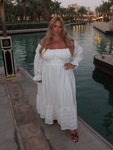 CITA MAASS Καλοκαιρινό φόρεμα 'Broderie Anglaise ' σε λευκό