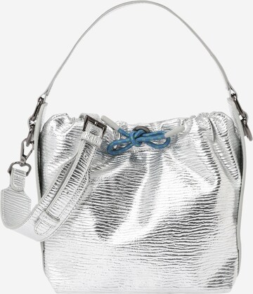 HVISK - Bolso saco en plata: frente