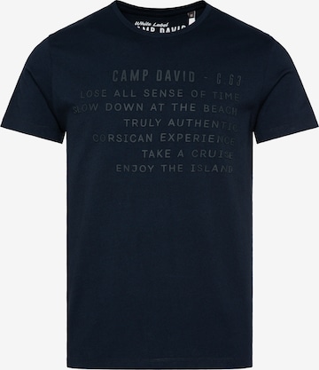 CAMP DAVID Shirt in Blue: front