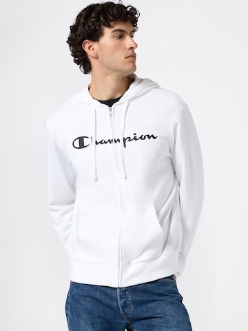 Champion Sweatjacke in Weiß: Vorderseite