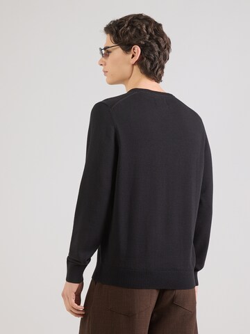 Pull-over LERROS en noir : derrière