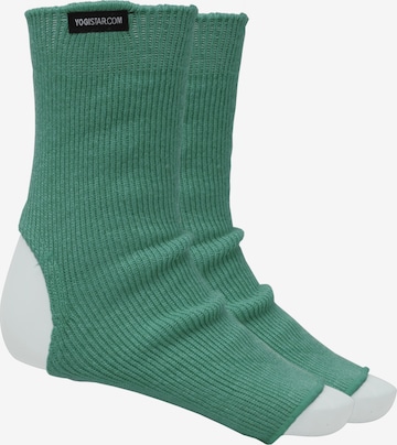 YOGISTAR.COM Athletic Socks in Green: front