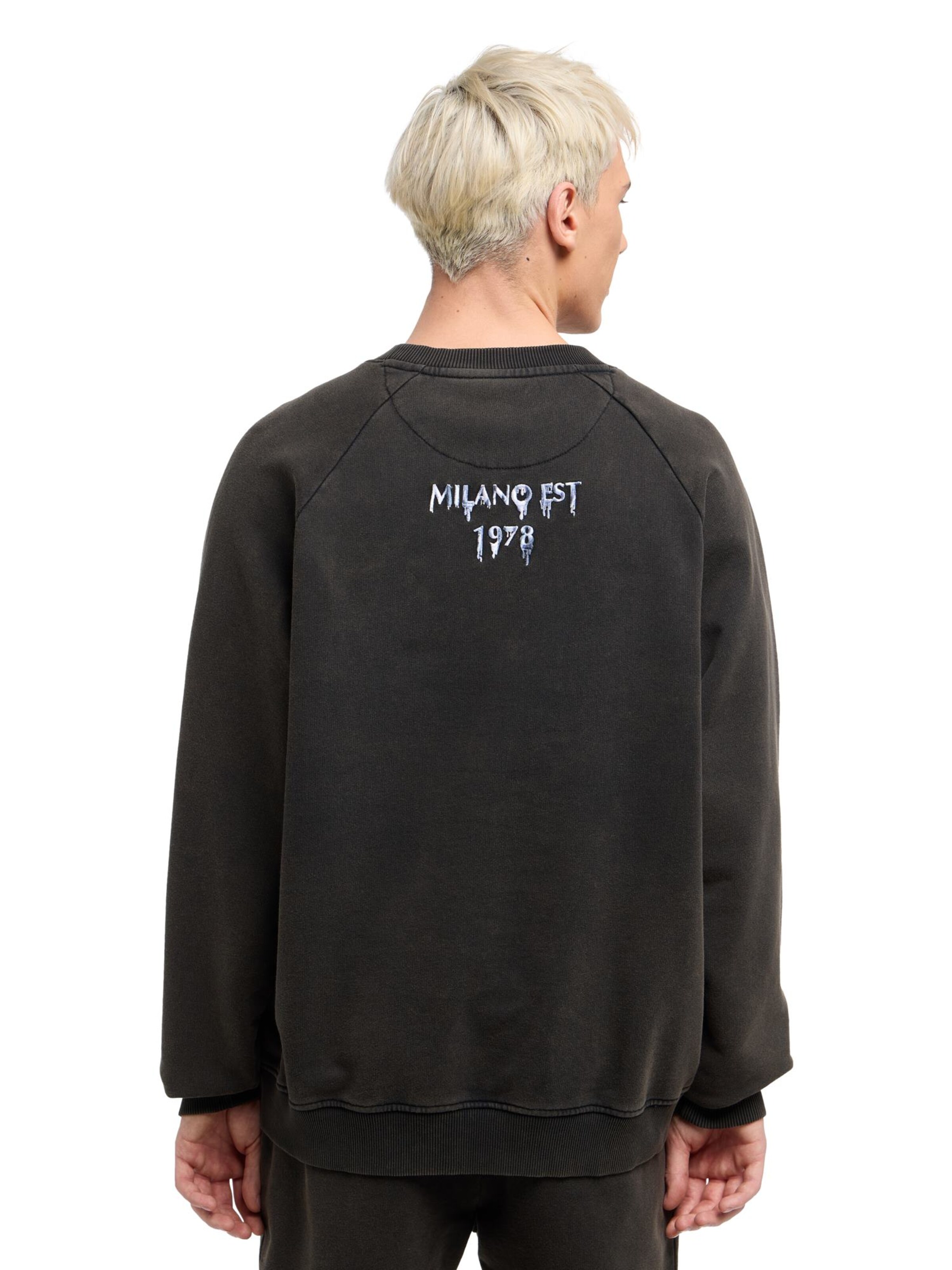 Carlo Colucci Sweatshirt ' Erspamer ' in Schwarz