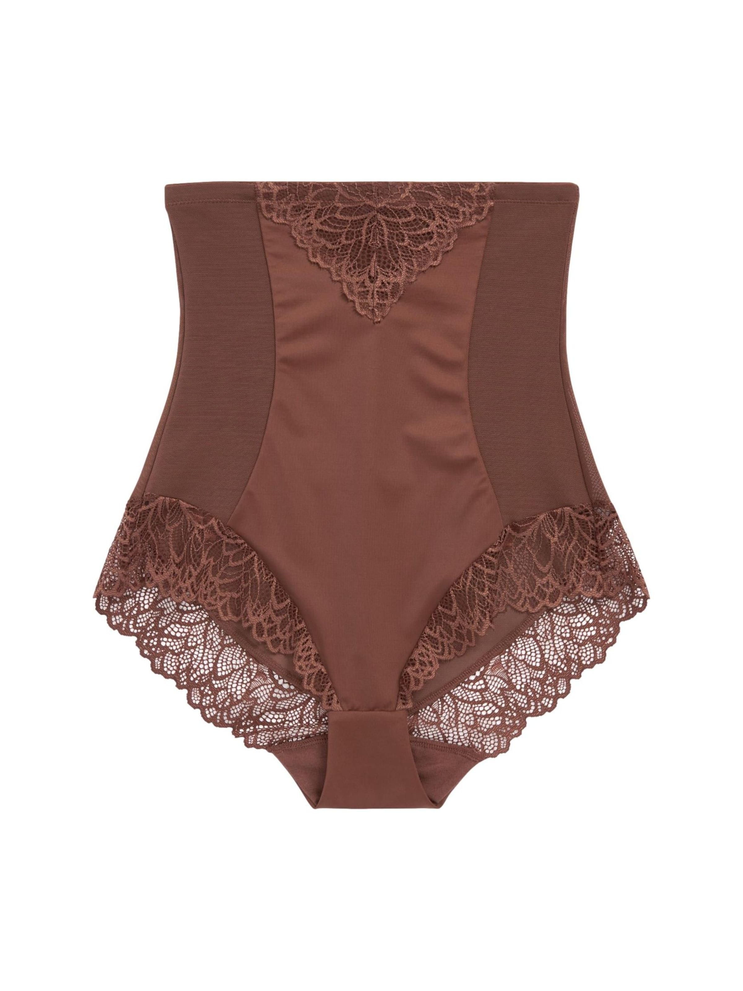 Next - Cueca modeladora em castanho: frente
