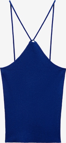 Tops en tricot 'ANGELINA' MANGO en bleu : devant