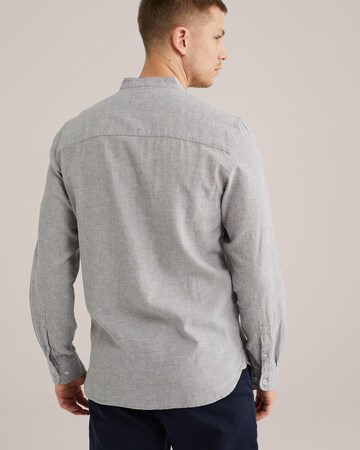 WE Fashion Slim fit Button Up Shirt in Grey