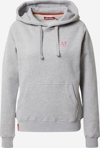 Sweat-shirt Derbe en gris : devant