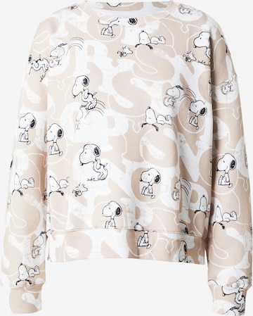 Frogbox Sweatshirt 'Snoopy' in Beige: predná strana