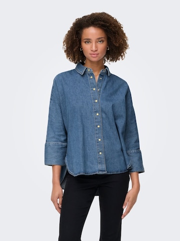 ONLY - Blusa 'ONLGRACE-ELLI' en azul: frente