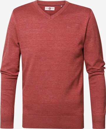 Petrol Industries Sweater in Red: front