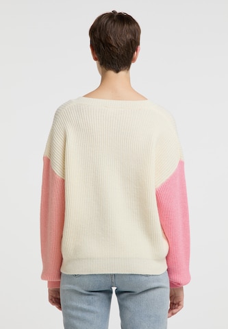 MYMO Pullover 'Nolie' in Weiß