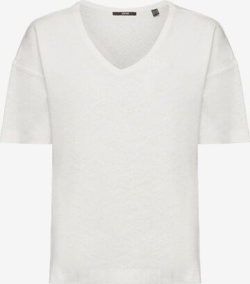 T-shirt ESPRIT en blanc : devant