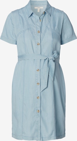 Esprit Maternity Shirt Dress in Blue: front